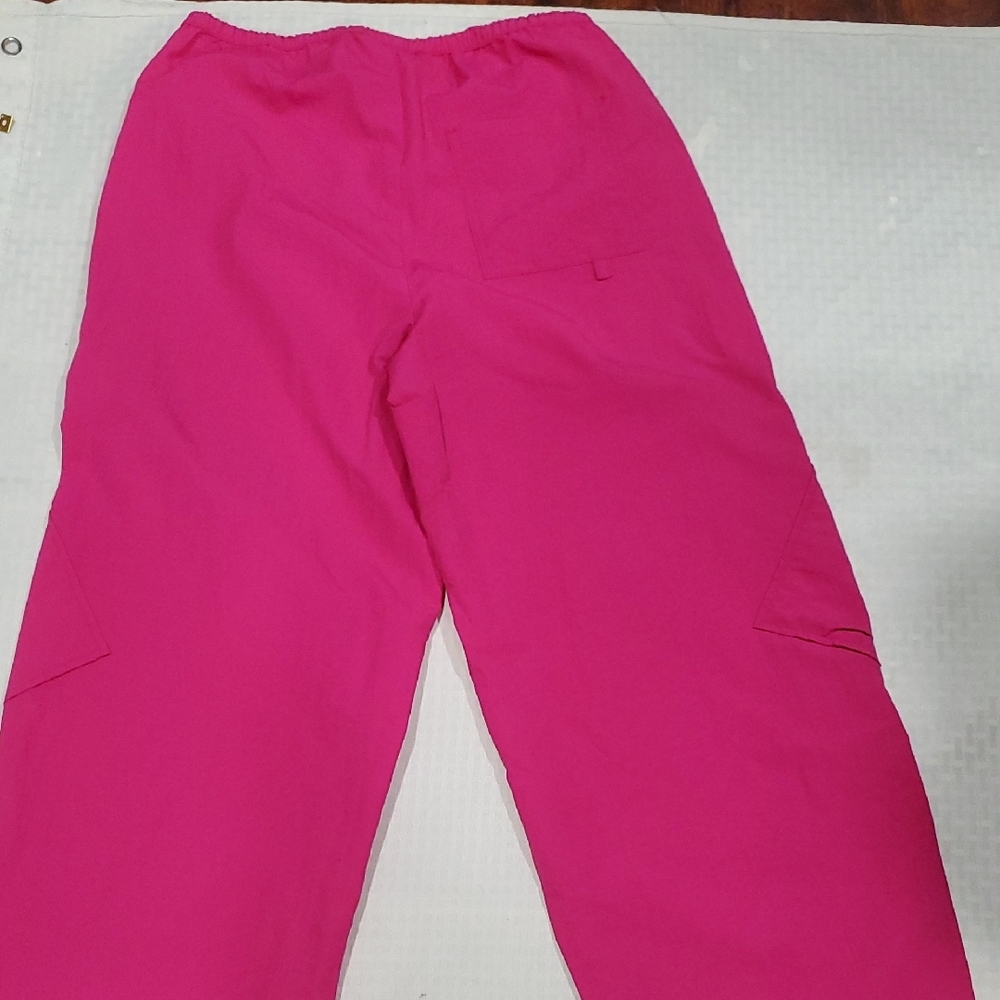 No Boundaries Hot Pink Cargo Nylon  Jogger Pants - Picture 11 of 15